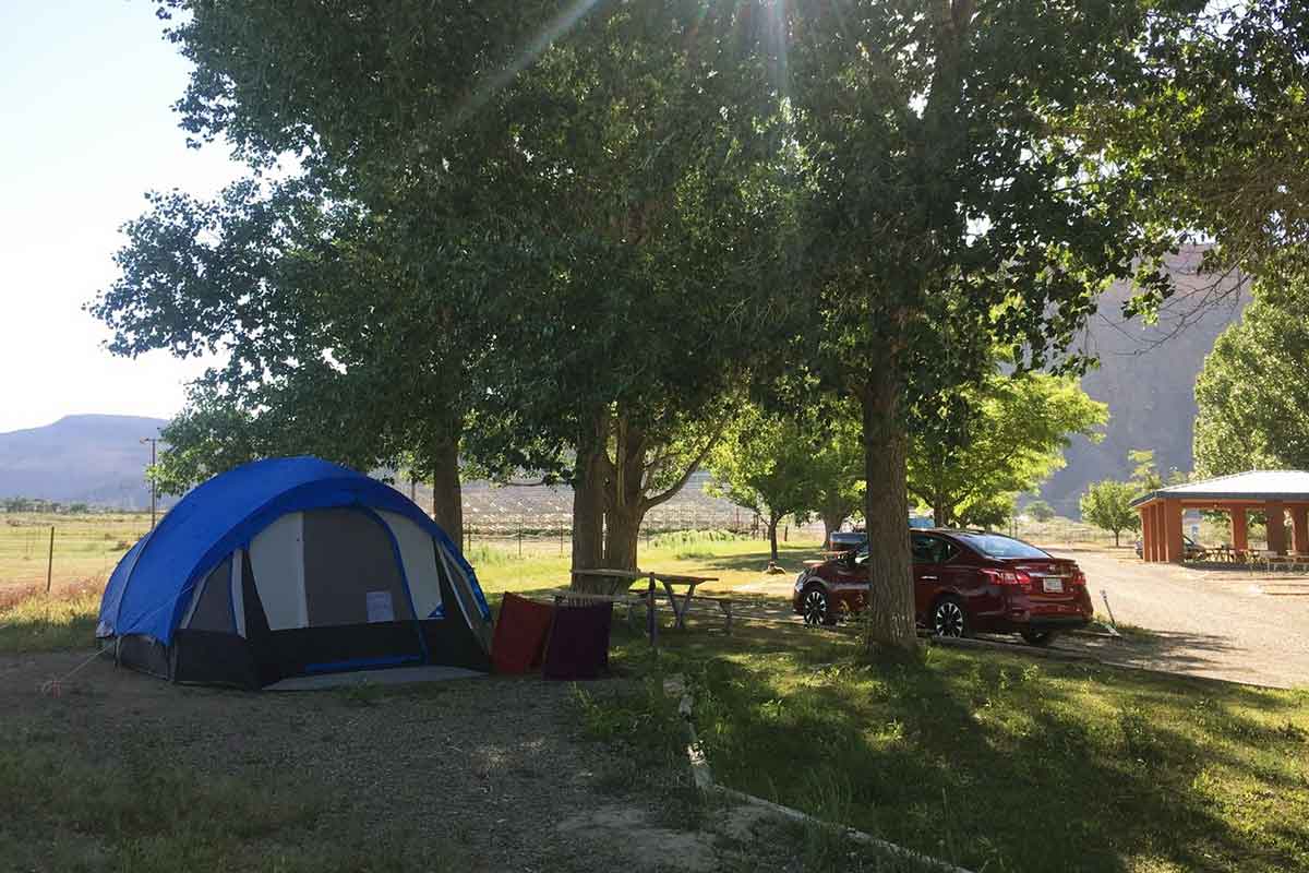 Tent Camping Ute Mountain Colorado