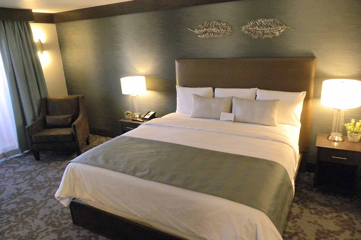 Ute Mountain Casino Hotel Rooms - King Sized Bed with Chair Shown