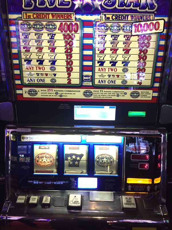 Colorado Jackpot Winners Ute Mountain Casino $5,000 October 2022 - Five Star Slot