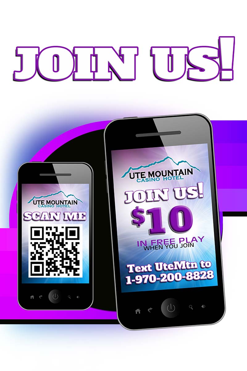 Join Our Mobile Club Ute Mountain Casino Hotel Text Promotions