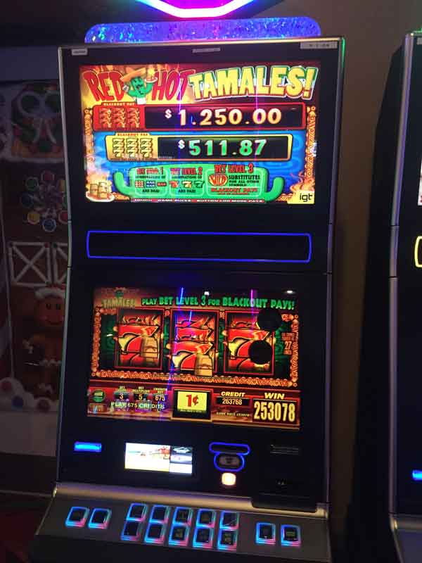 Colorado Jackpot Winners Ute Mountain Casino $2,530.78 December 2022 - Red Hot Tamales