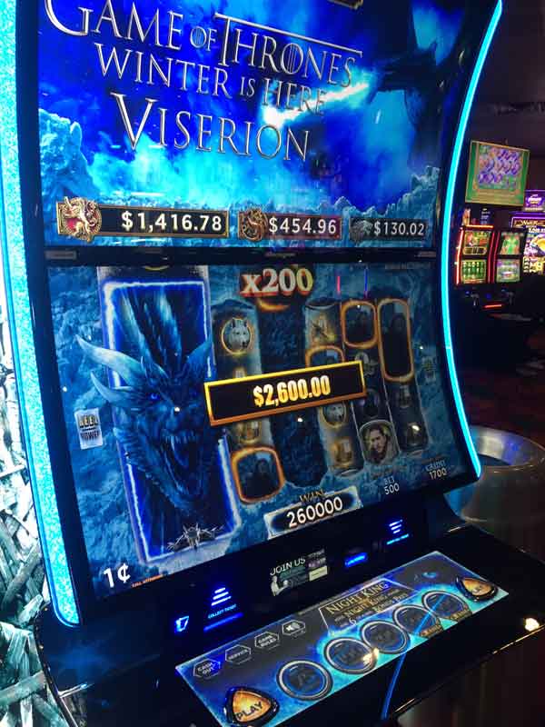 Colorado Jackpot Winners Ute Mountain Casino $2,600 January 2023 - Game of Thrones