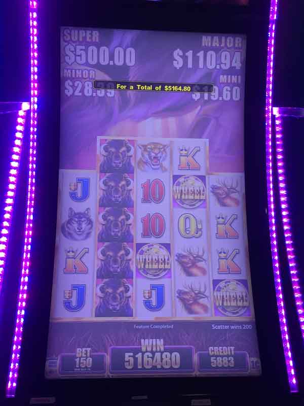 Colorado Jackpot Winners Ute Mountain Casino $5164.80 December 2022