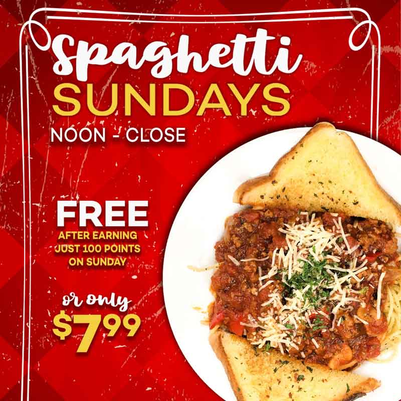 Spaghetti Sundays Deal Kuchus Ute Mountain Casino