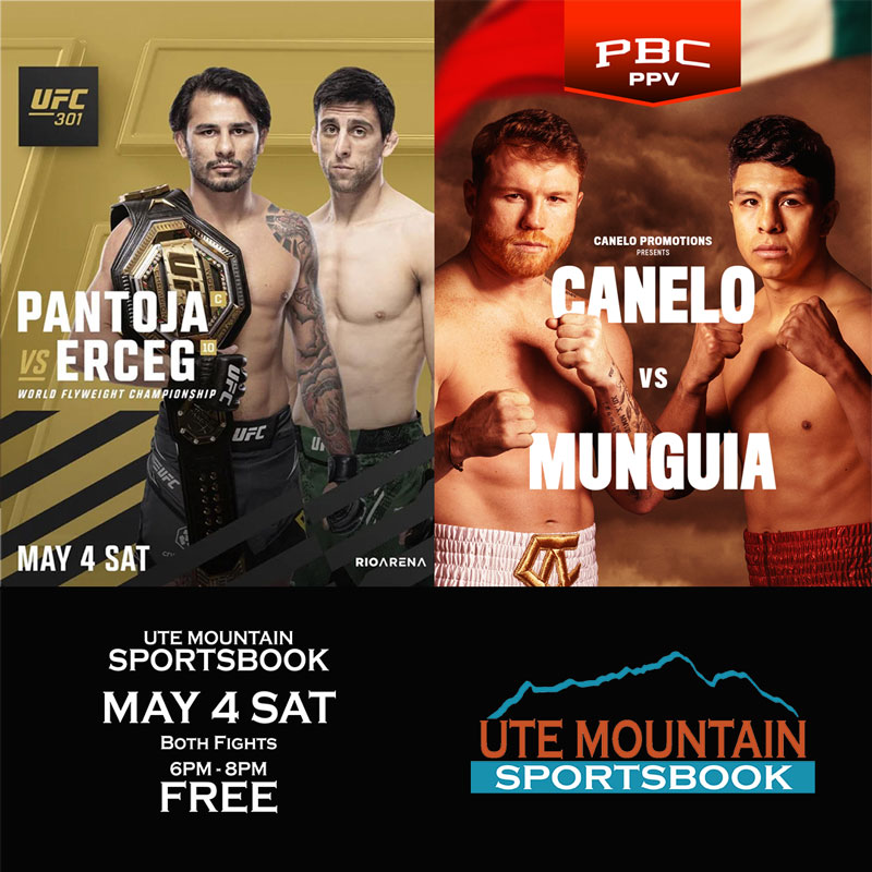 Come Watch May 4 2024 Fights in Ute Mountain Sportsbook