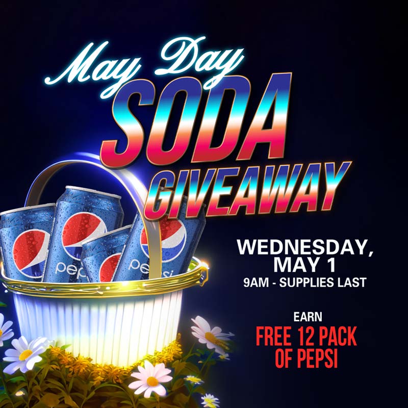 May Day Soda Giveaway Ute Mountain Casino Promotions 2024