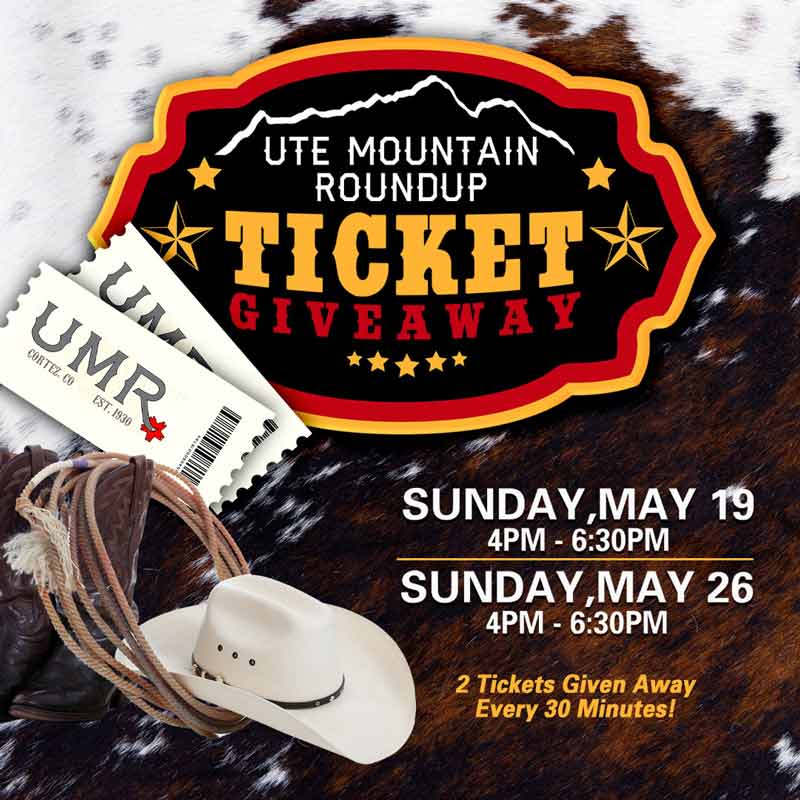 Ute Mountain Roundup Ticket Giveaway May 2024 Promotions