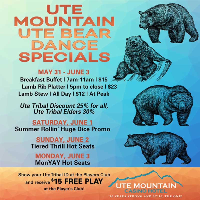 Ute Mountain Ute Bear Dance Specials 2024