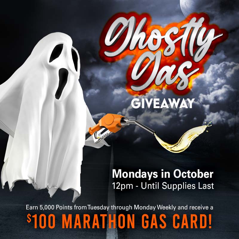 Ghostly Gas Giveaway Ute Mountain Casino Promotions October 2024