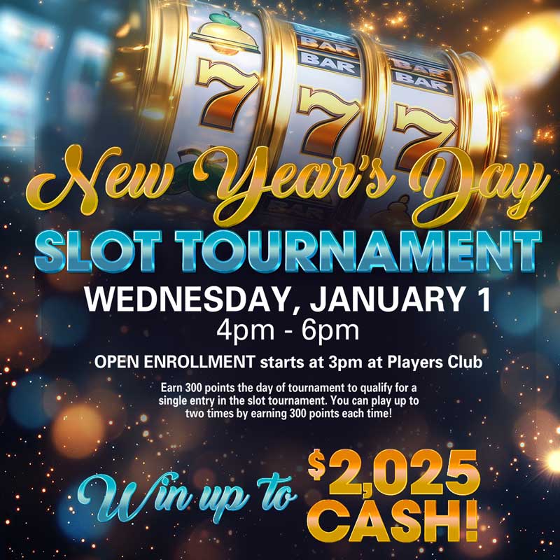 New Year's Day Slot Tournament 2025 Ute Mountain Casino Hotel