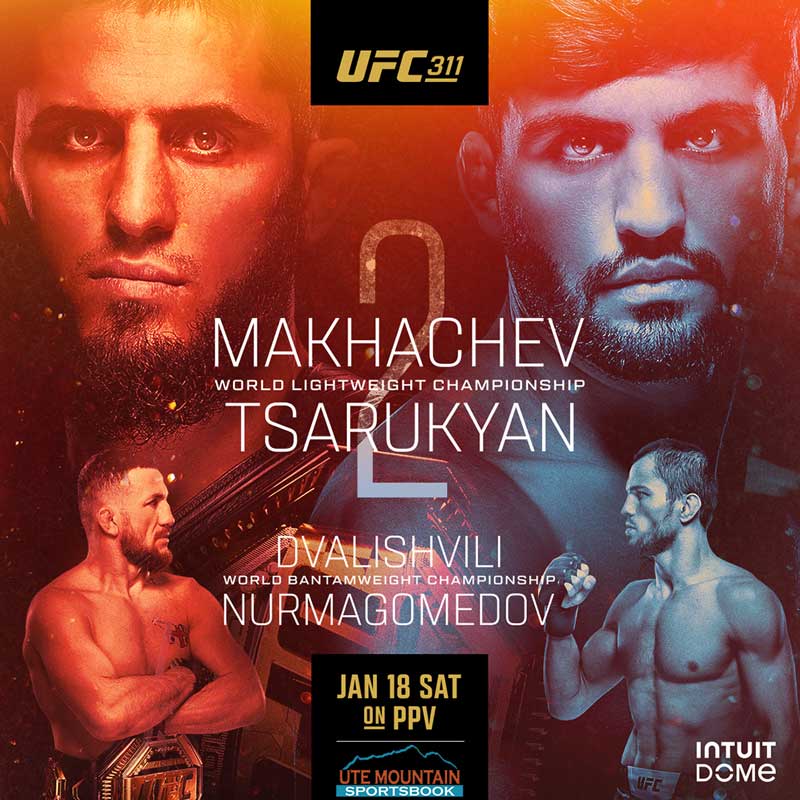 UFC 311 Fight Ute Mountain Sportsbook January 18 2025